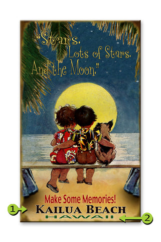 Make Some Memories (Tropics) Wood 28x48