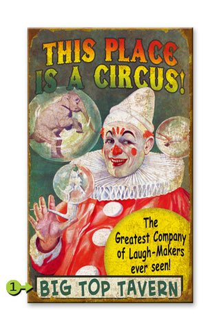 This Place is a Circus! Wood 18x30