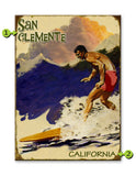 Surfer in Red Trunks Metal 23x31
