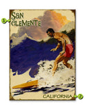Surfer in Red Trunks Metal 28x38