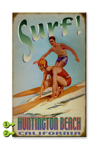 Surf! Wood 28x48