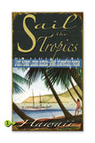 Sail the Tropics Wood 18x30