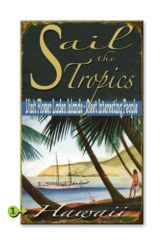 Sail the Tropics Metal 23x39