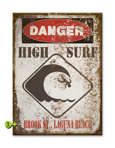 Danger High Surf Metal 28x38