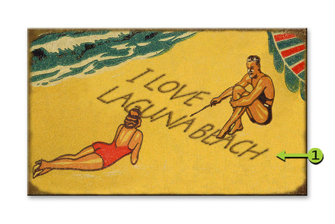 I Love the Beach Wood 18x30