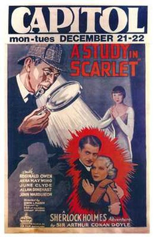A Study in Scarlet Movie Poster Print