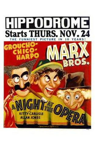 A Night At the Opera Movie Poster Print