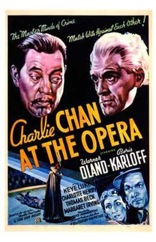 Charlie Chan At the Opera Movie Poster Print