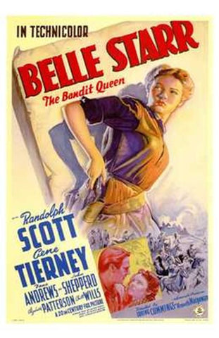 Belle Starr Movie Poster Print