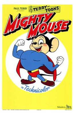 Mighty Mouse Movie Poster Print