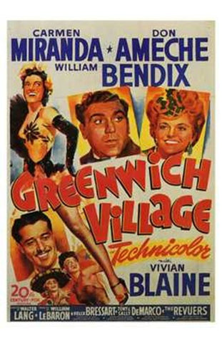 Greenwich Village Movie Poster Print