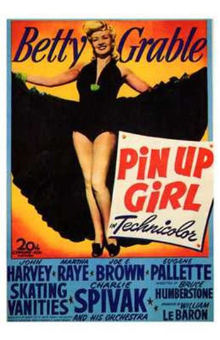 Pin Up Girl Movie Poster Print