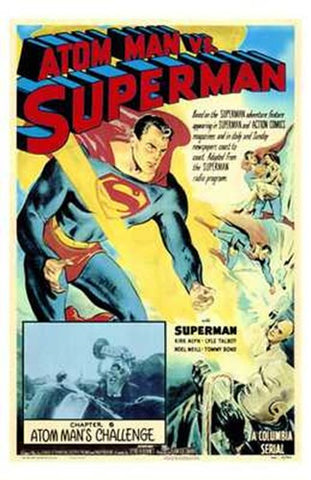 Atom Man Vs Superman Movie Poster Print