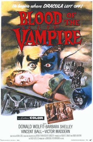 Blood of the Vampire Movie Poster Print