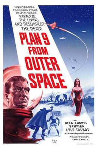 Plan 9 from Outer Space Movie Poster Print