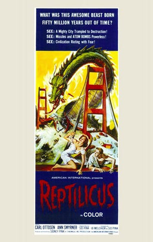 Reptilicus Movie Poster Print