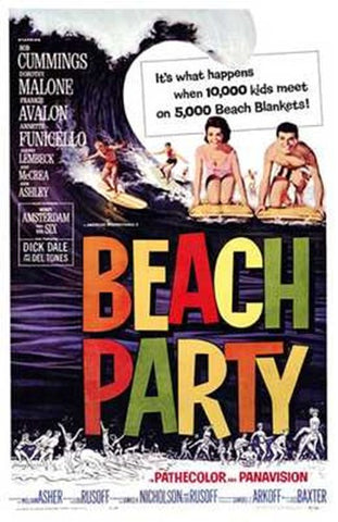 Beach Party Movie Poster Print