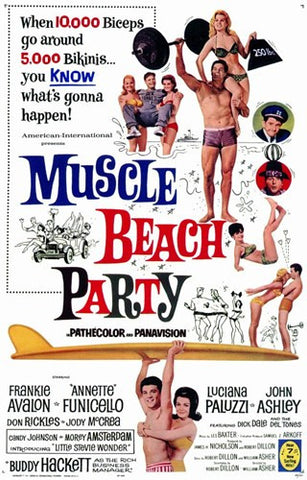Muscle Beach Party Movie Poster Print