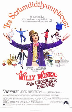 Willy Wonka and the Chocolate Factory Movie Poster Print
