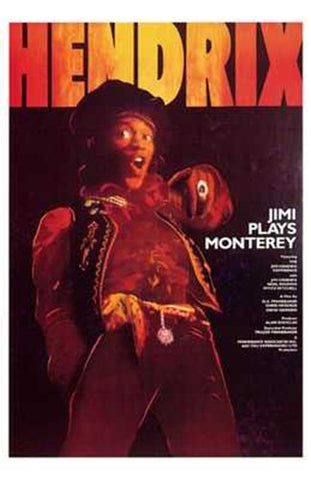 Jimi Plays Monterey Movie Poster Print