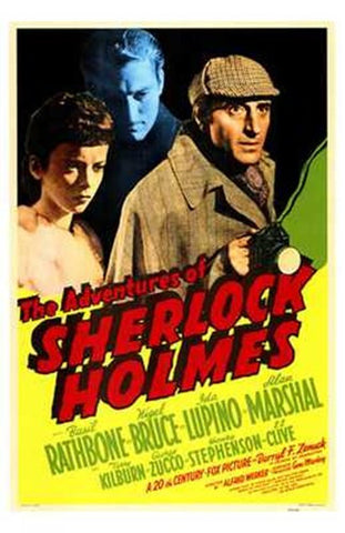 The Adventures of Sherlock Holmes Movie Poster Print