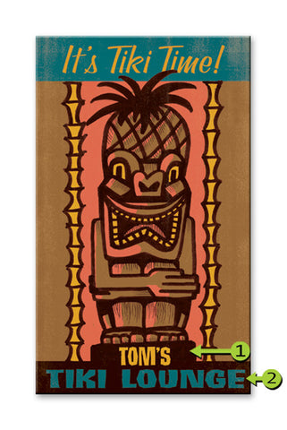 Tiki Time Wood 28x48
