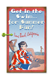Get in the Swim Wood 18x30
