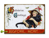 Hallowe'en Greetings Metal 17x23