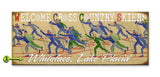 Cross-Country Skiers Wood 17x44