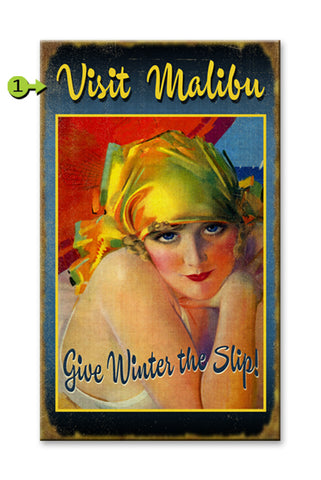 Give Winter the Slip Metal 23x39