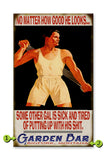 No Matter How Good He Looks Wood 14x24