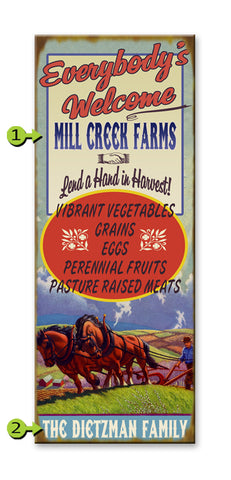 Everybody's Welcome Metal 14x36