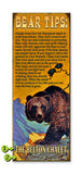 (Grizzly) Bear Warnings Metal 14x36