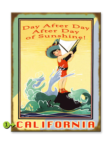 Day After Day After Day of Sunshine Metal 17x23