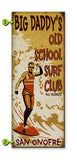 Old School Surf Club Metal 14x36