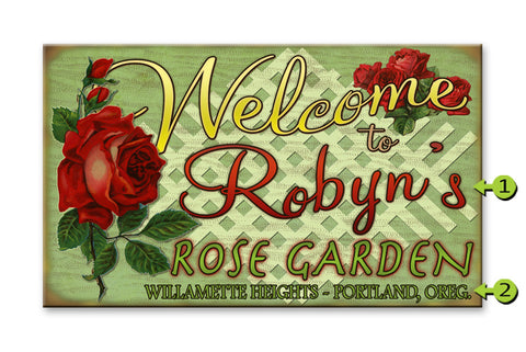 Rose Garden Metal 28x48