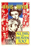 All This and Heaven Too Movie Poster Print