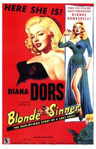 Blonde Sinner Movie Poster Print