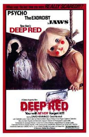 Deep Red Movie Poster Print