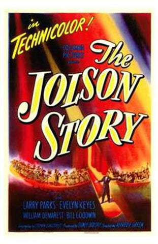 The Jolson Story Movie Poster Print