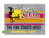 Endless Summer, The Fun Starts Here Wood 23x31