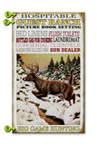 Hunters Guest Ranch Sign Wood 14x24