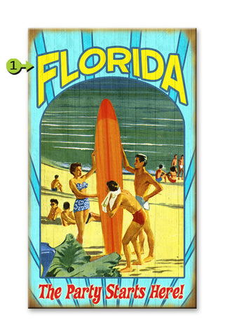 The Party Starts Here Metal 28x48