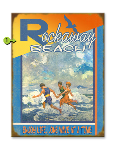 Enjoy Life...One Wave at a Time Metal 23x31