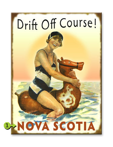 Drift Off Course Metal 23x31