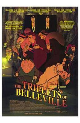 The Triplets of Belleville Movie Poster Print