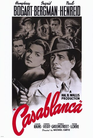 Casablanca Movie Poster Print