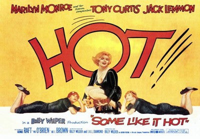Some Like it Hot, c.1959 - style C Movie Poster Print