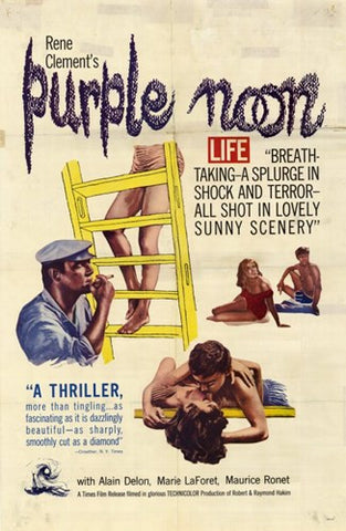Purple Noon Movie Poster Print