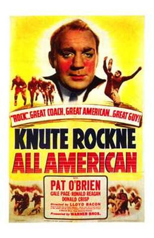 Knute Rockne All American Movie Poster Print